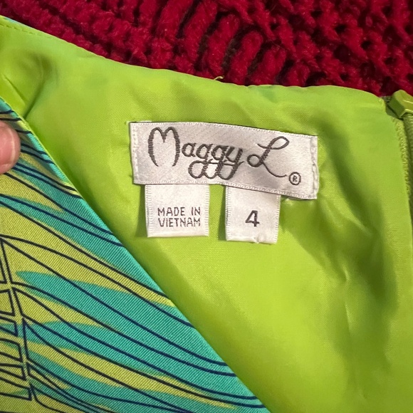 Green & Blue Floral Maggy L Dress - Picture 5 of 5